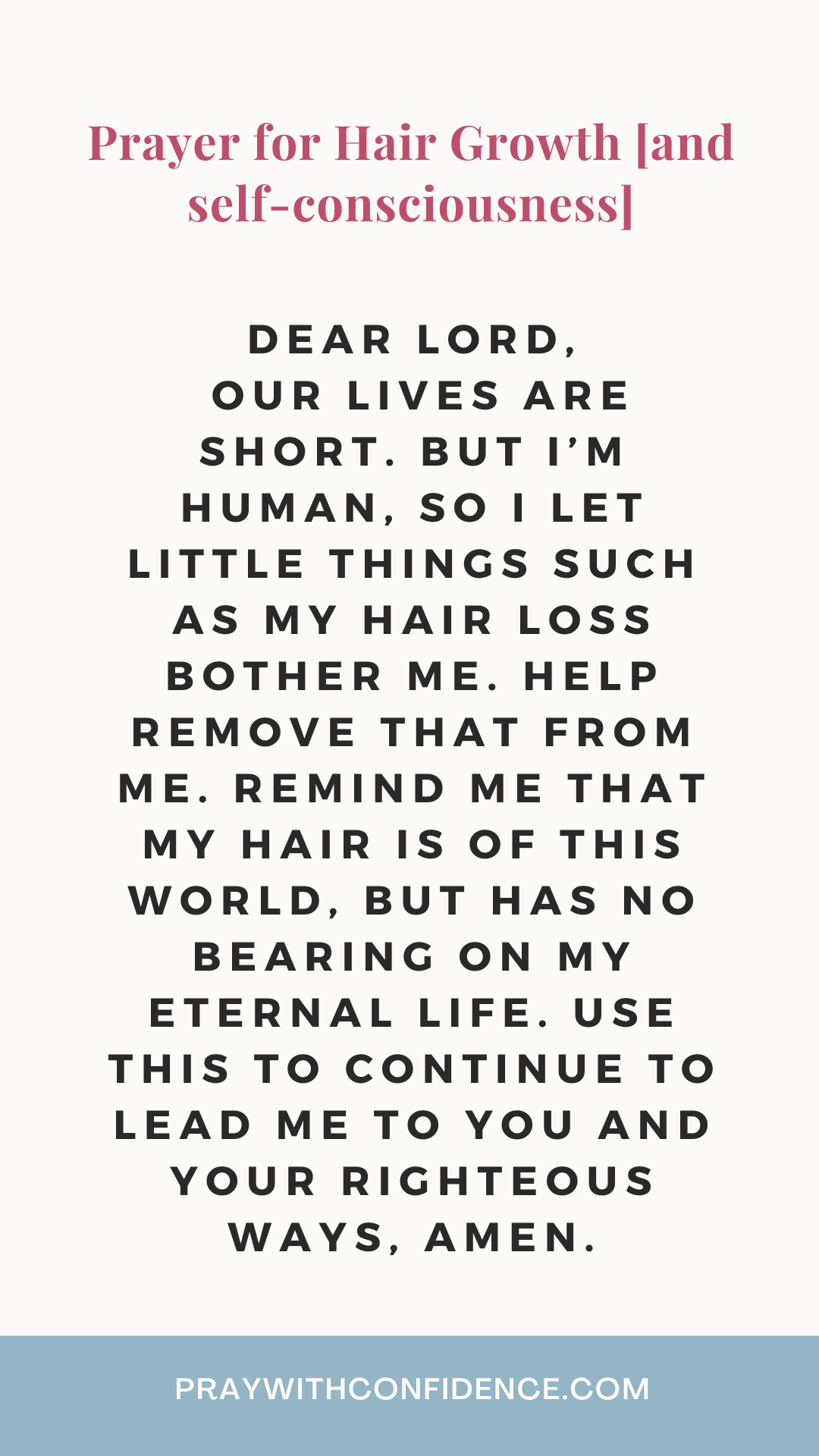 Prayer for Hair Growth [3 Powerful Ways to Pray] - Pray With Confidence