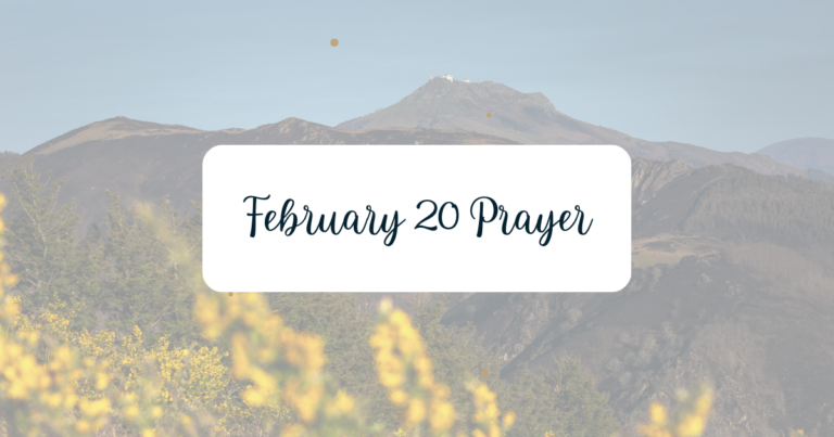 A February 20 prayer